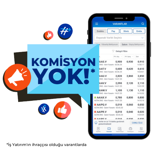 <p>İŞ VARANT'TA</p>
<p>HERKESE BORSA İLE</p>
<p>GİRİŞ VAR,</p>
<p>KOMİSYON YOK!</p>